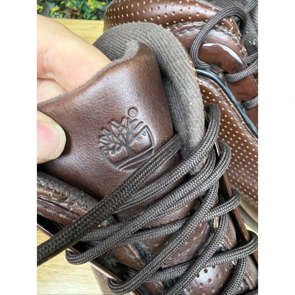 Timberland Euro Dub Hiker Boots Chocolate Brown Leather Y2K RARE‎ Classic Men 11
